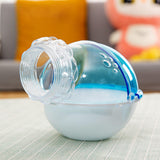 Maxbell Hamster Sand Bath Bathtub External Toilet Removable Bathroom for Squirrel Blue