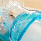 Maxbell Hamster Sand Bath Bathtub External Toilet Removable Bathroom for Squirrel Blue