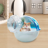 Maxbell Hamster Sand Bath Bathtub External Toilet Removable Bathroom for Squirrel Blue