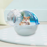 Maxbell Hamster Sand Bath Bathtub External Toilet Removable Bathroom for Squirrel Blue