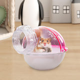 Maxbell Hamster Sand Bath Bathtub External Toilet Removable Bathroom for Squirrel Pink