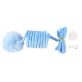 Maxbell Cat Toy Ball Spring Toy Hanging with Bell  Cats Chewing Blue