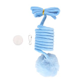 Maxbell Cat Toy Ball Spring Toy Hanging with Bell  Cats Chewing Blue