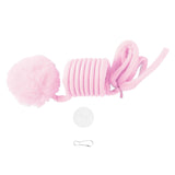 Maxbell Cat Toy Ball Spring Toy Hanging with Bell  Cats Chewing Pink