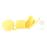 Maxbell Cat Toy Ball Spring Toy Hanging with Bell  Cats Chewing Yellow