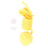 Maxbell Cat Toy Ball Spring Toy Hanging with Bell  Cats Chewing Yellow