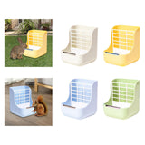 Maxbell 2 in 1 Rabbit Feeder Pets Accessories Detachable for Chinchilla Guinea Pigs White
