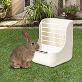 Maxbell 2 in 1 Rabbit Feeder Pets Accessories Detachable for Chinchilla Guinea Pigs White
