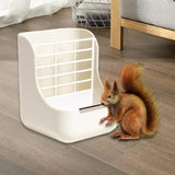 Maxbell 2 in 1 Rabbit Feeder Pets Accessories Detachable for Chinchilla Guinea Pigs White