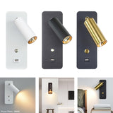 Maxbell Simple Wall Lamp Adjustable Direction Wall Sconce for Home Bar White