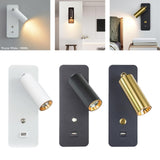 Maxbell Simple Wall Lamp Adjustable Direction Wall Sconce for Home Bar White