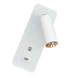 Maxbell Simple Wall Lamp Adjustable Direction Wall Sconce for Home Bar White