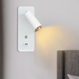 Maxbell Simple Wall Lamp Adjustable Direction Wall Sconce for Home Bar White