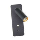 Maxbell Simple Wall Lamp Adjustable Direction Wall Sconce for Home Bar Black