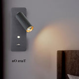 Maxbell Simple Wall Lamp Adjustable Direction Wall Sconce for Home Bar Black