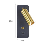 Maxbell Simple Wall Lamp Adjustable Direction Wall Sconce for Home Bar  Black Gold