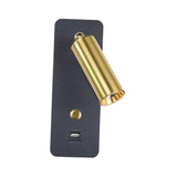 Maxbell Simple Wall Lamp Adjustable Direction Wall Sconce for Home Bar  Black Gold