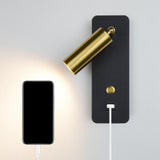 Maxbell Simple Wall Lamp Adjustable Direction Wall Sconce for Home Bar  Black Gold
