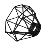 Maxbell Modern Lampshade Metal Light Cage for Living Room Dining Room Farmhouse Black