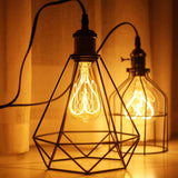 Maxbell Modern Lampshade Metal Light Cage for Living Room Dining Room Farmhouse Black