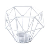Maxbell Modern Lampshade Metal Light Cage for Living Room Dining Room Farmhouse White