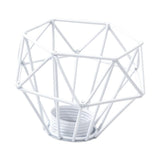 Maxbell Modern Lampshade Metal Light Cage for Living Room Dining Room Farmhouse White