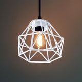 Maxbell Modern Lampshade Metal Light Cage for Living Room Dining Room Farmhouse White