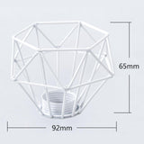 Maxbell Modern Lampshade Metal Light Cage for Living Room Dining Room Farmhouse White