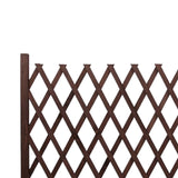 Maxbell Wooden Dog Gate Door Expanding Folding Fence Accessory Professional Foldable 170cmx70cm Brown