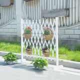 Maxbell Wooden Dog Gate Door Expanding Folding Fence Accessory Professional Foldable 170cmx70cm White