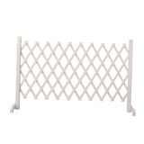 Maxbell Wooden Dog Gate Door Expanding Folding Fence Accessory Professional Foldable 170cmx70cm White