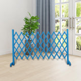 Maxbell Wooden Dog Gate Door Expanding Folding Fence Accessory Professional Foldable 190cmx90cm Blue