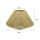 Maxbell Rustic Handwoven Lampshade Chandelier Light Cover for Cafe Office Decoration Large