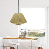 Maxbell Rustic Handwoven Lampshade Chandelier Light Cover for Cafe Office Decoration Large