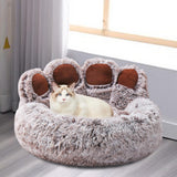 Maxbell Pet Blanket Dog Bed Hut Cozy Comfortable Soft Self Warming Cat Warm House Brown