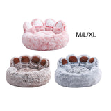 Maxbell Pet Bed Waterproof Bottom Sleeping Sofa Comfortable Plush for Dogs Pink Medium