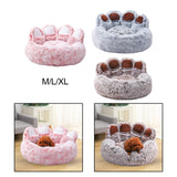 Maxbell Pet Bed Waterproof Bottom Sleeping Sofa Comfortable Plush for Dogs Pink Medium