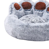 Maxbell Pet Bed Waterproof Bottom Sleeping Sofa Comfortable Plush for Dogs Gray Medium