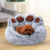 Maxbell Pet Bed Waterproof Bottom Sleeping Sofa Comfortable Plush for Dogs Gray Medium