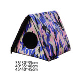 Maxbell Warm Stray Cats Shelter Waterproof Cat House Semi Enclosed Durable Accessory S