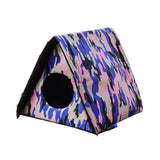 Maxbell Warm Stray Cats Shelter Waterproof Cat House Semi Enclosed Durable Accessory M