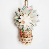 Maxbell Bird Chewing Toy Funny Bird Parrot Toy for Biting Cockatoo With Basket