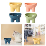 Maxbell Cat Food Bowl Pet Feeding Dish Feeder Nonslip Food Container Pet Spine blue