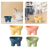 Maxbell Cat Food Bowl Pet Feeding Dish Feeder Nonslip Food Container Pet Spine blue