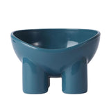 Maxbell Cat Food Bowl Pet Feeding Dish Feeder Nonslip Food Container Pet Spine blue