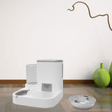 Maxbell Pet Feeder Detachable Pet Bowls Water Food Bowls Water Fountain Cat Bowls Gray