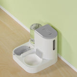Maxbell Pet Feeder Detachable Pet Bowls Water Food Bowls Water Fountain Cat Bowls Gray