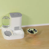 Maxbell Pet Feeder Detachable Pet Bowls Water Food Bowls Water Fountain Cat Bowls Gray