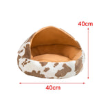 Maxbell Warm Pet House Dog Tent Calming Soft Hand or Machine Washable Cave Cat Bed Coffee 40cmx40cm