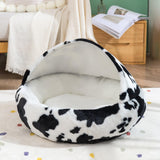 Maxbell Warm Pet House Dog Tent Calming Soft Hand or Machine Washable Cave Cat Bed Black 40cmx40cm